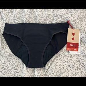NWT Thinx Organic Cotton Bikini Moderate sz L